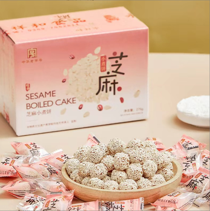 芝麻小煮饼粗粮健康配料干净美食